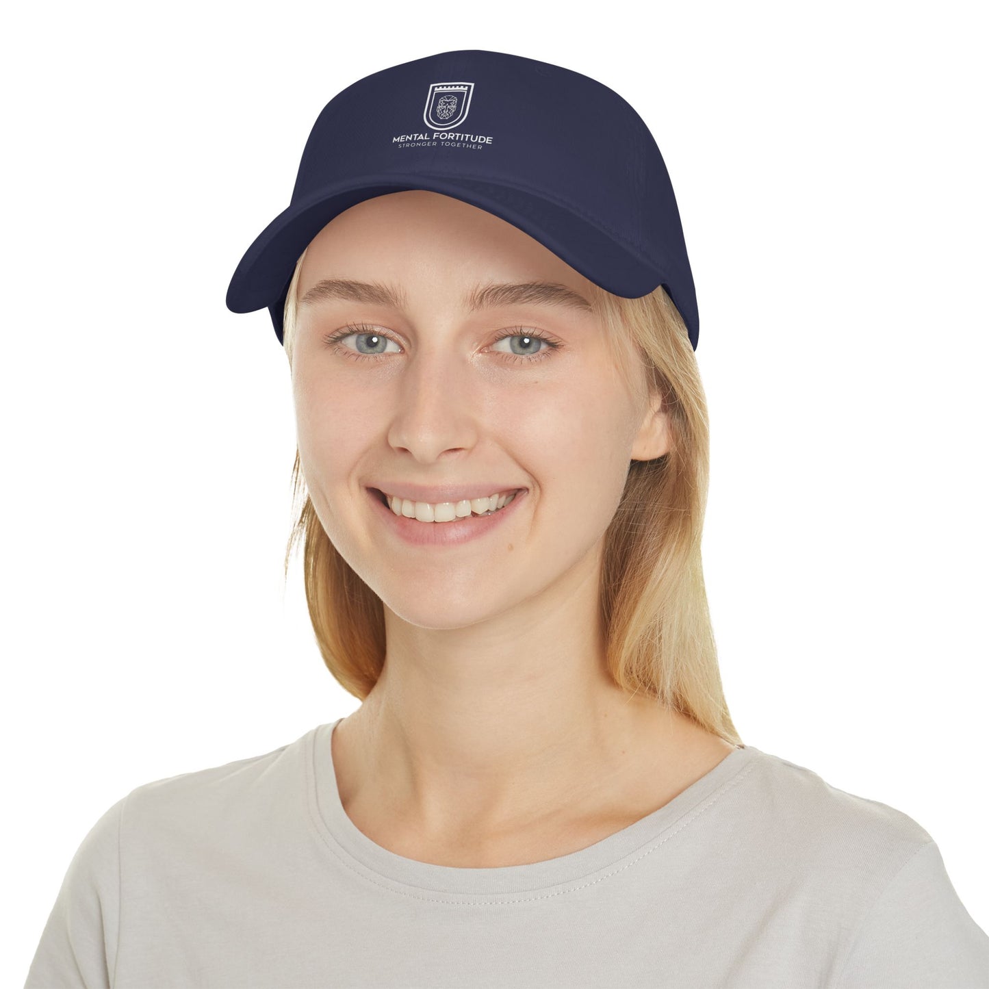 Mental Fortitude Low Profile Baseball Cap, Motivational Hat, Everyday Wear, Gift for Sports Fans, Red Cap, Relaxed Style
