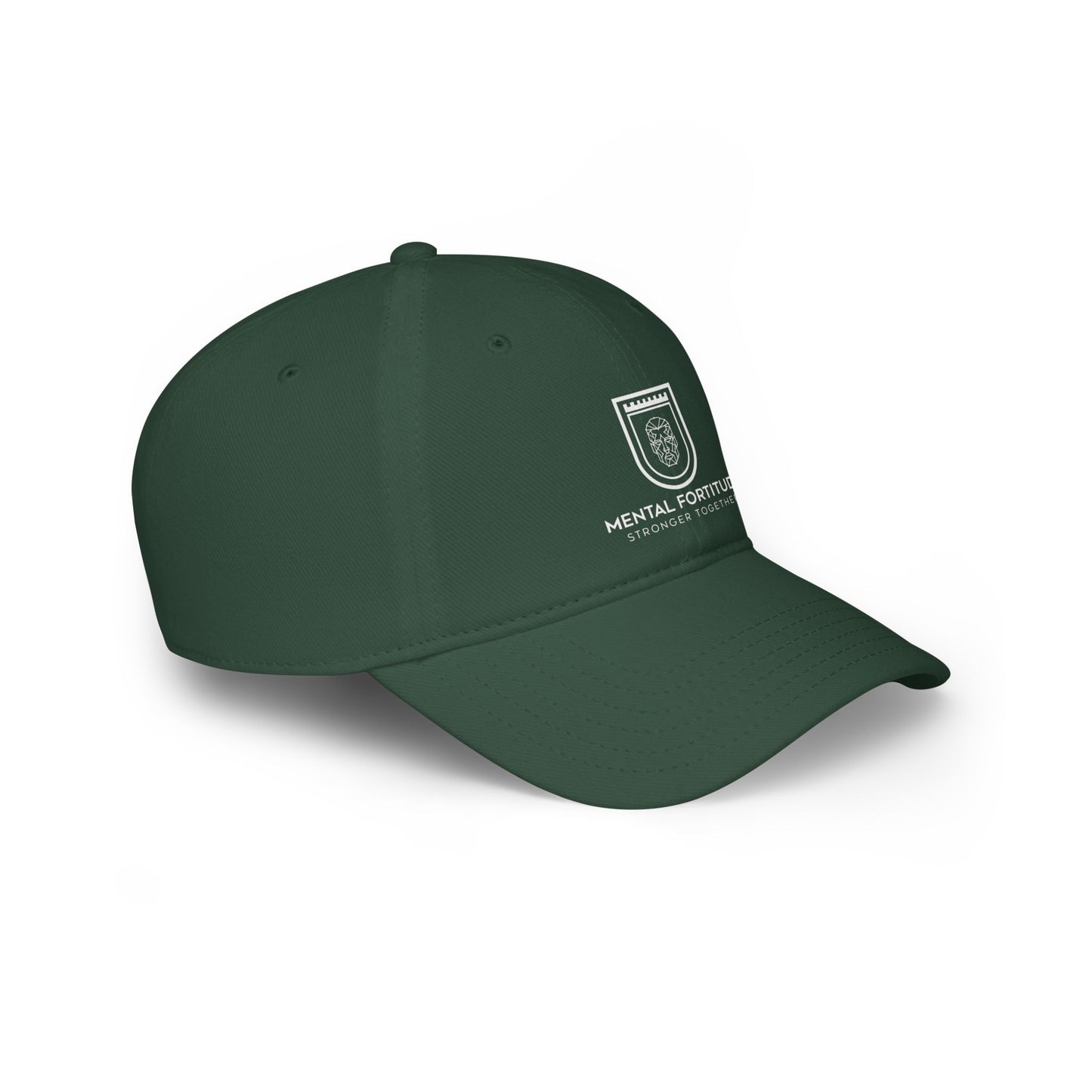 Mental Fortitude Low Profile Baseball Cap, Motivational Hat, Everyday Wear, Gift for Sports Fans, Red Cap, Relaxed Style