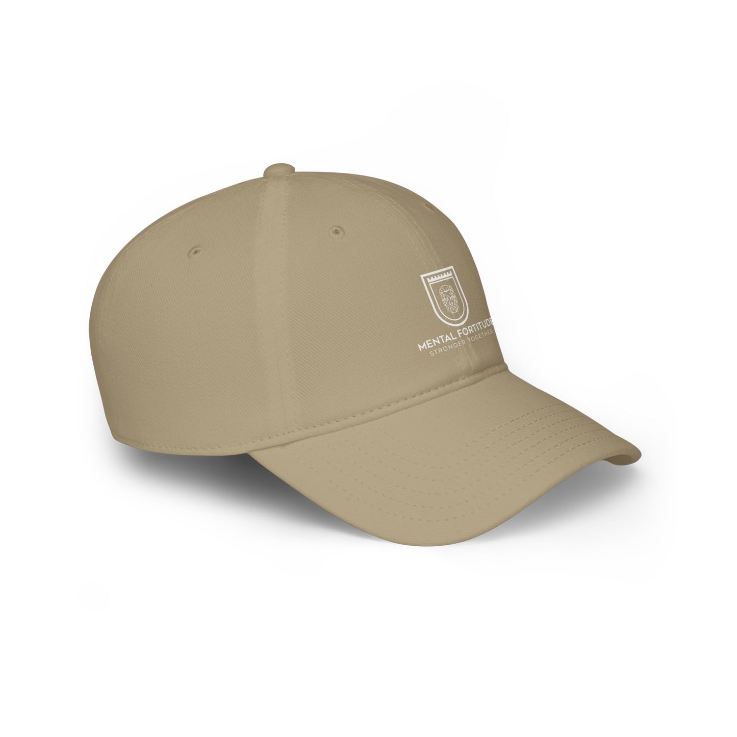 Mental Fortitude Low Profile Baseball Cap, Motivational Hat, Everyday Wear, Gift for Sports Fans, Red Cap, Relaxed Style