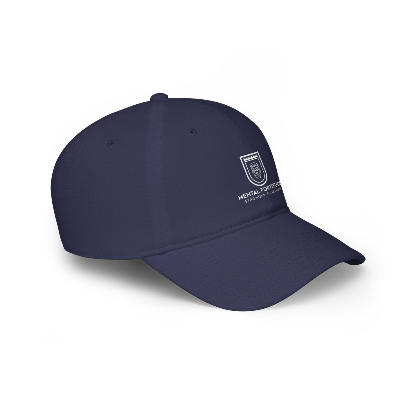 Mental Fortitude Low Profile Baseball Cap, Motivational Hat, Everyday Wear, Gift for Sports Fans, Red Cap, Relaxed Style