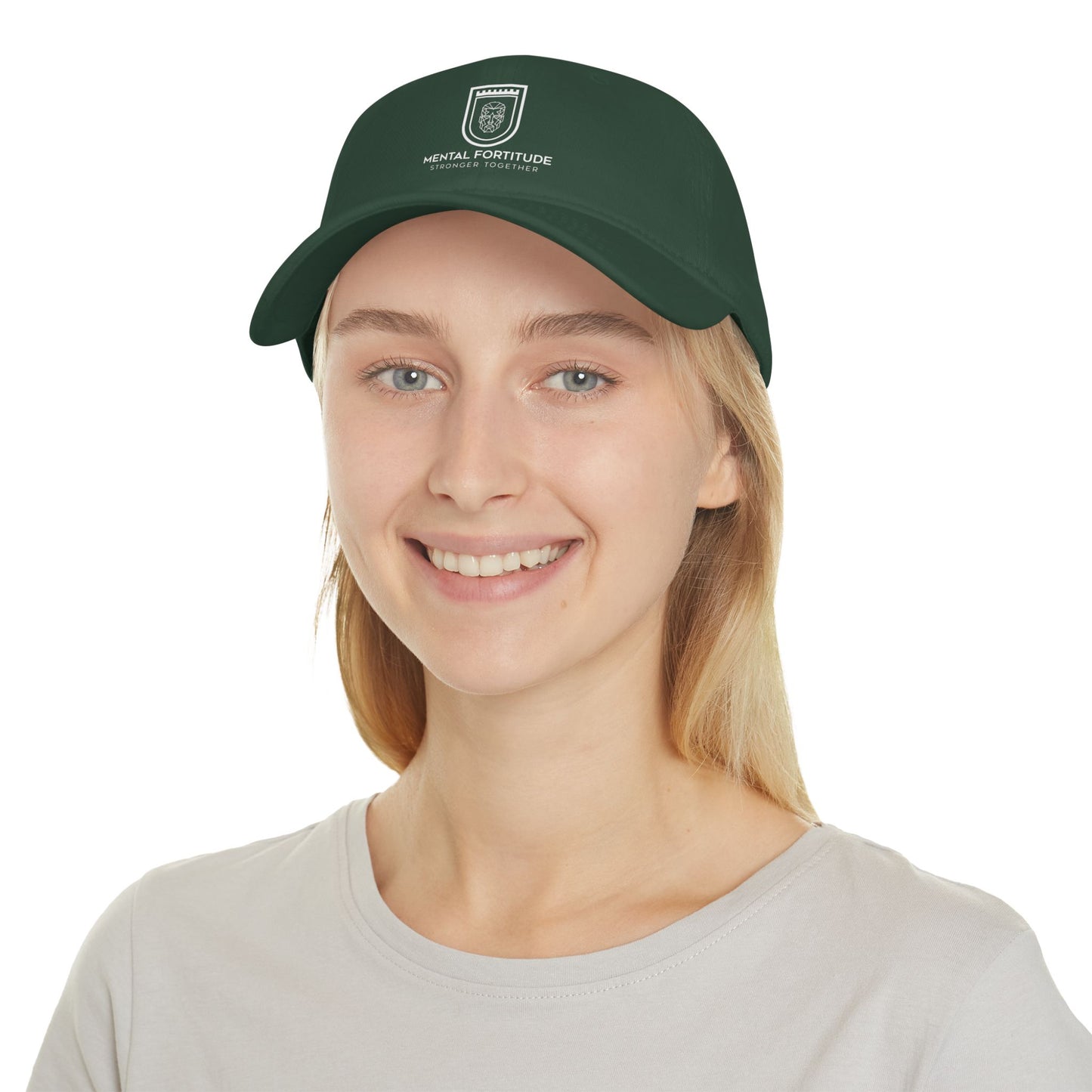 Mental Fortitude Low Profile Baseball Cap, Motivational Hat, Everyday Wear, Gift for Sports Fans, Red Cap, Relaxed Style