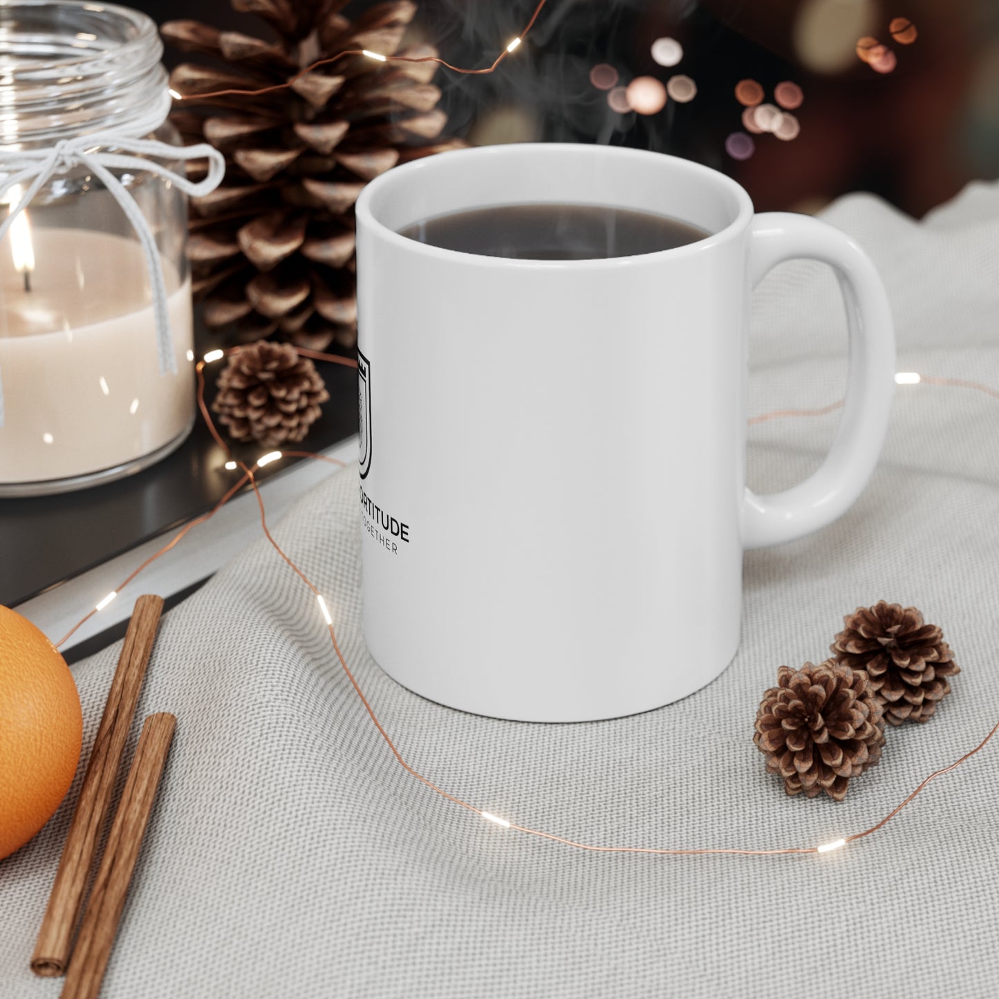 White Ceramic Mug, 11oz