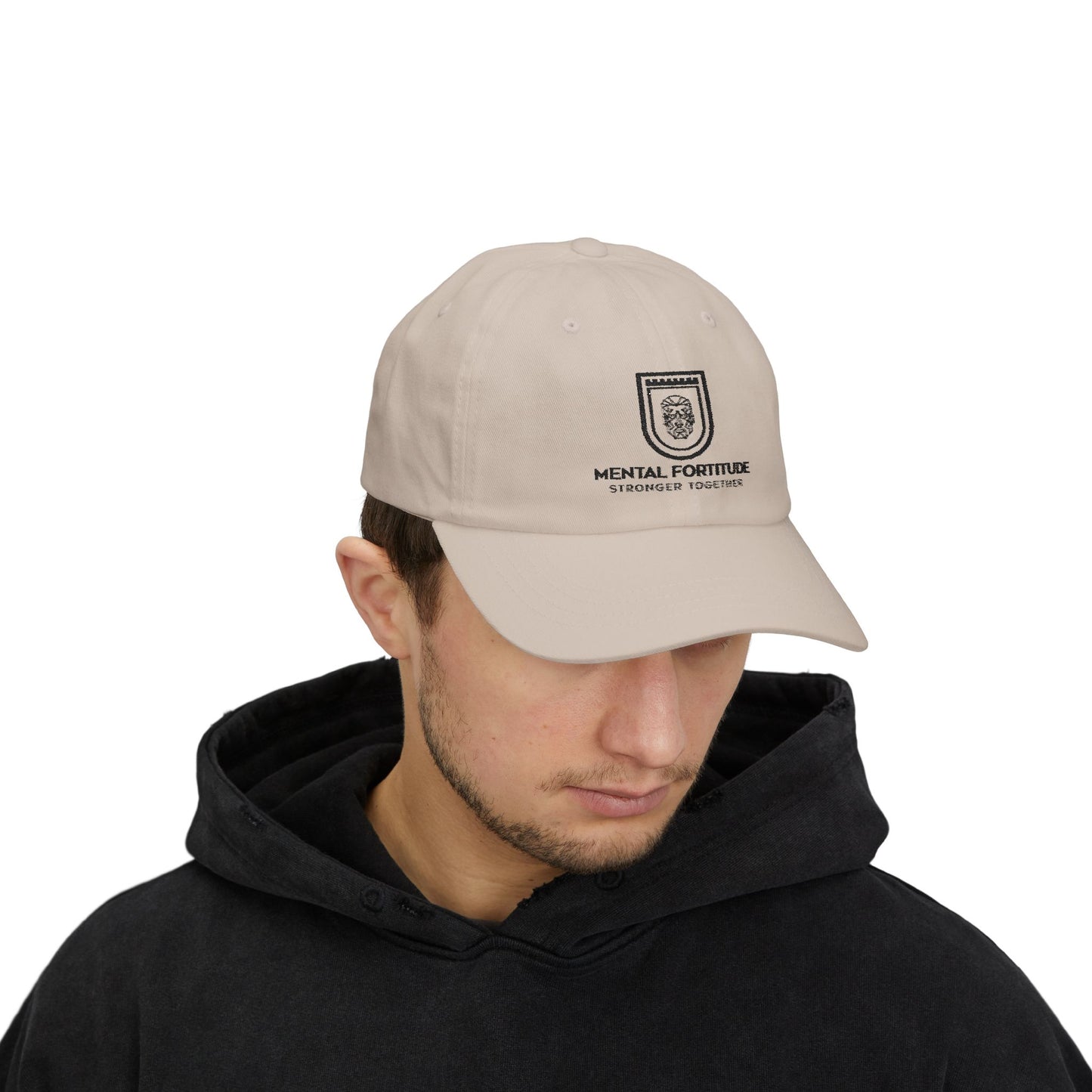 Mental Fortitude Dad Cap - Stronger Together, Casual Cap, Gift for Dad, Father's Day Hat, Trendy Baseball Cap