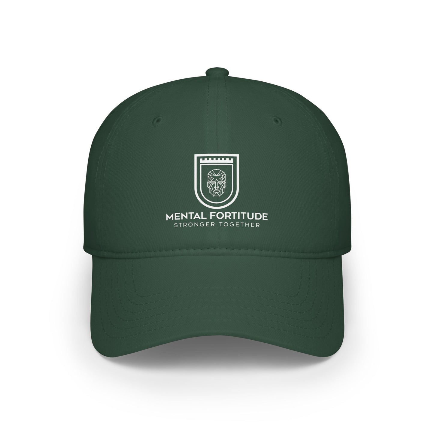 Mental Fortitude Low Profile Baseball Cap, Motivational Hat, Everyday Wear, Gift for Sports Fans, Red Cap, Relaxed Style