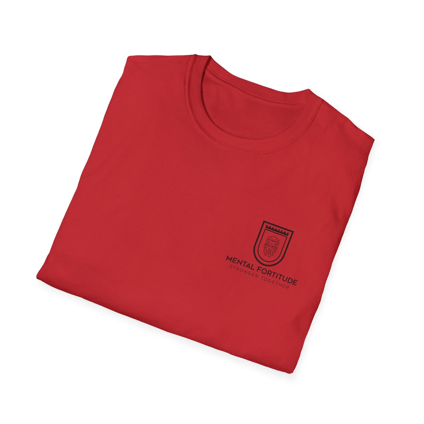 Unisex Softstyle T-Shirt | Mental Fortitude Tee, Casual Wear, Motivational Apparel, Gift for Mental Health Awareness, Comfortable Fit
