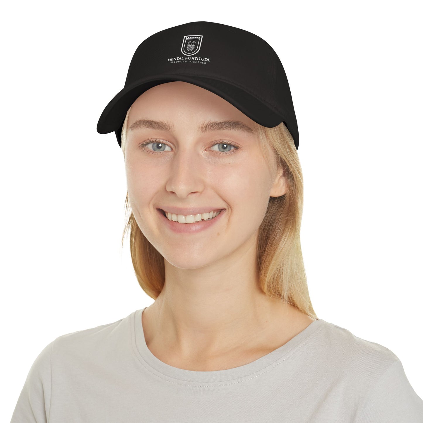 Mental Fortitude Low Profile Baseball Cap, Motivational Hat, Everyday Wear, Gift for Sports Fans, Red Cap, Relaxed Style
