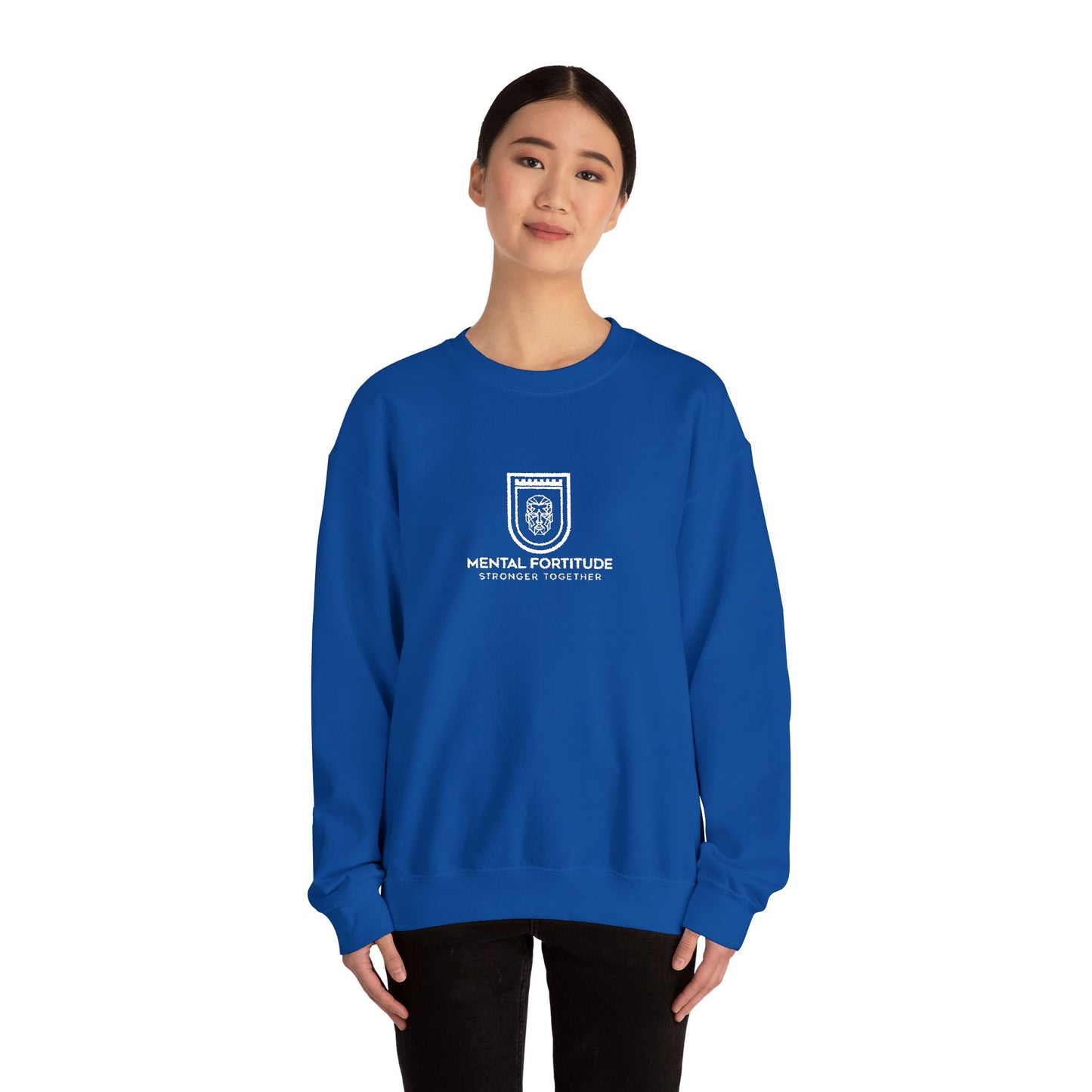 Embroidered Crest Crewneck Sweatshirt