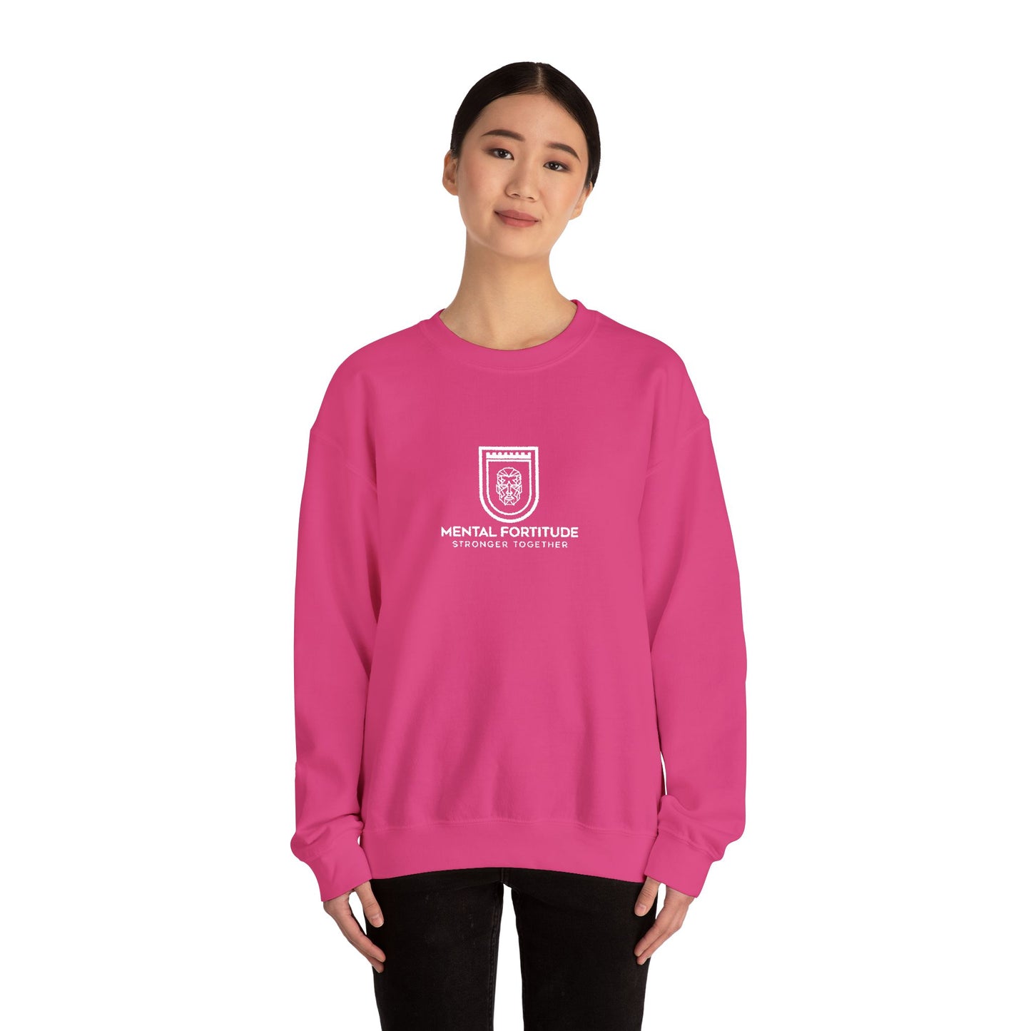 Embroidered Crest Crewneck Sweatshirt