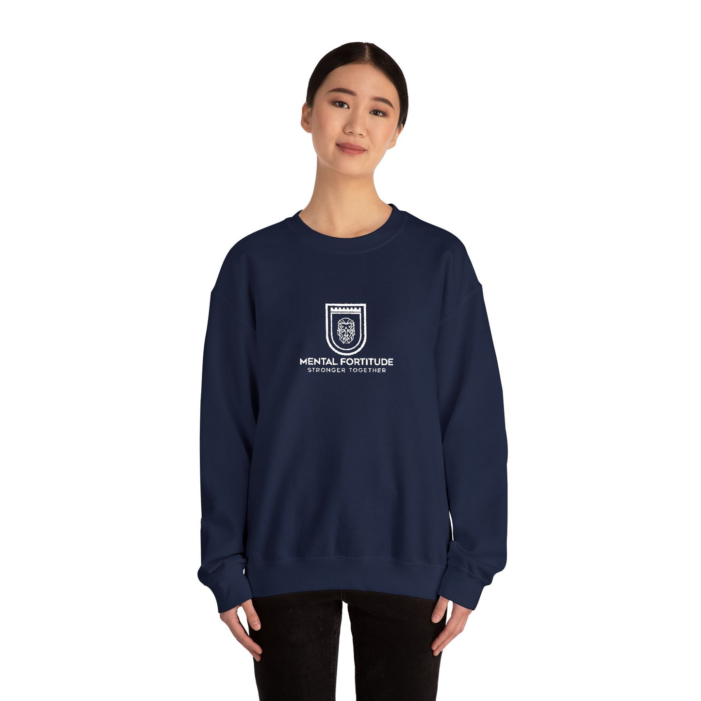 Embroidered Crest Crewneck Sweatshirt