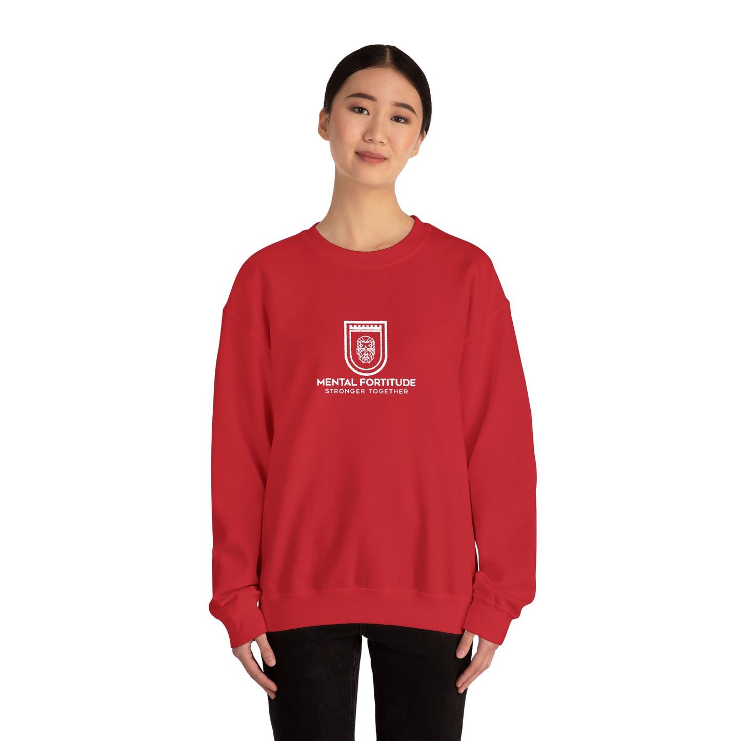 Embroidered Crest Crewneck Sweatshirt