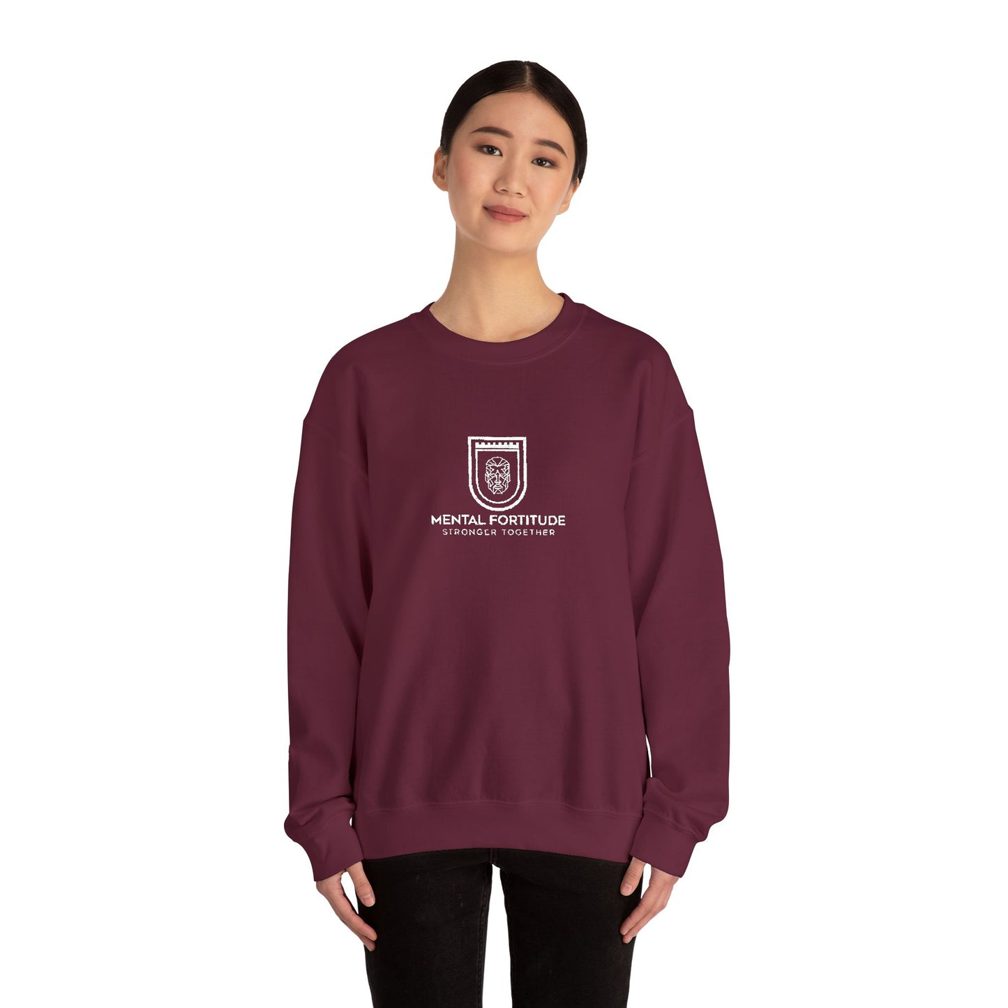 Embroidered Crest Crewneck Sweatshirt