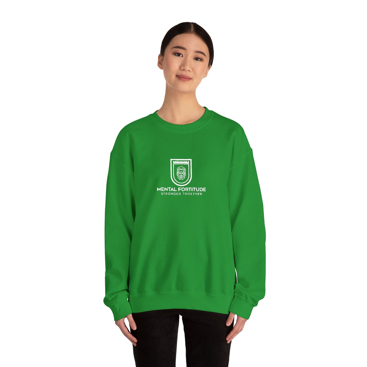 Embroidered Crest Crewneck Sweatshirt