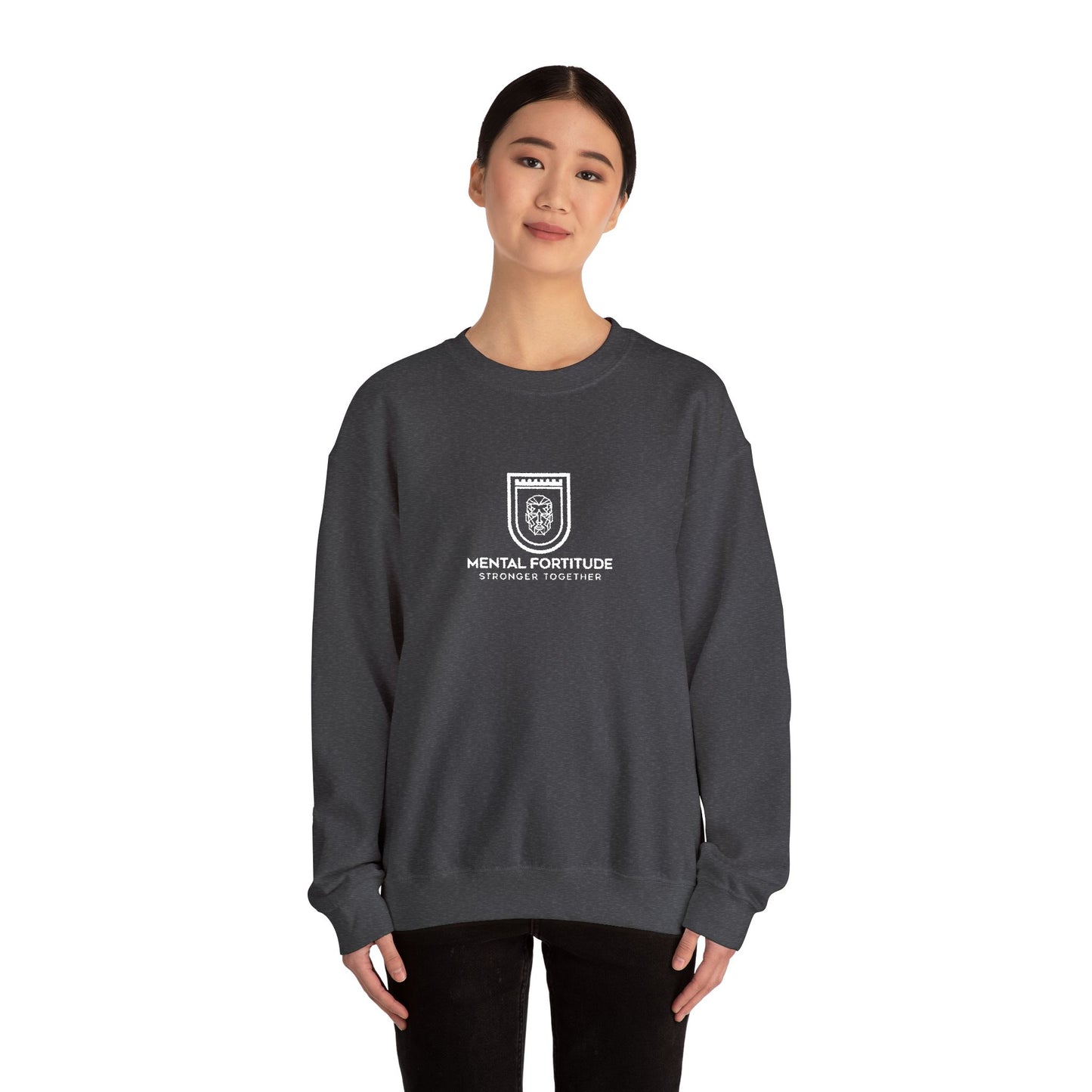 Embroidered Crest Crewneck Sweatshirt