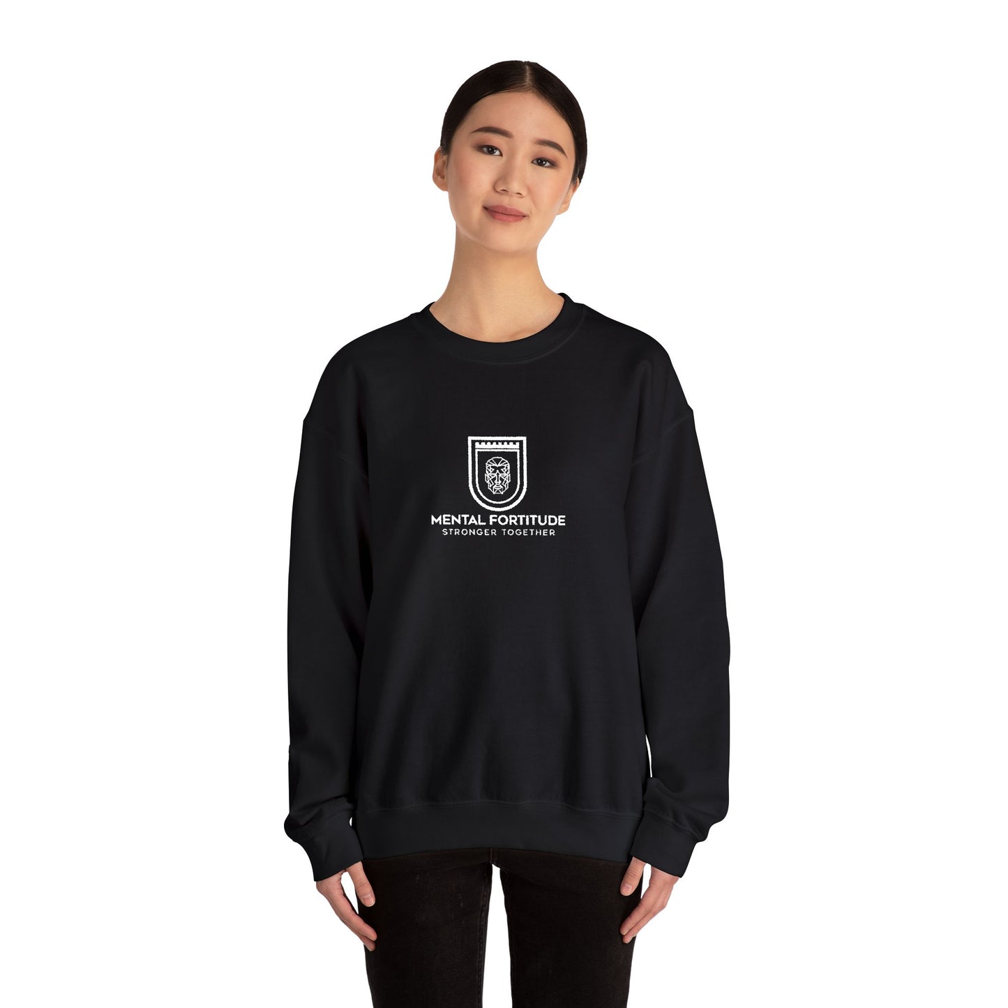 Embroidered Crest Crewneck Sweatshirt
