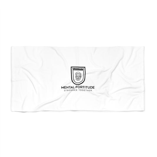 Mental Fortitude Beach Towel | Vibrant Poolside Accessory | Summer Relaxation | Perfect for Beach Days, Travel, Sports, Gifts
